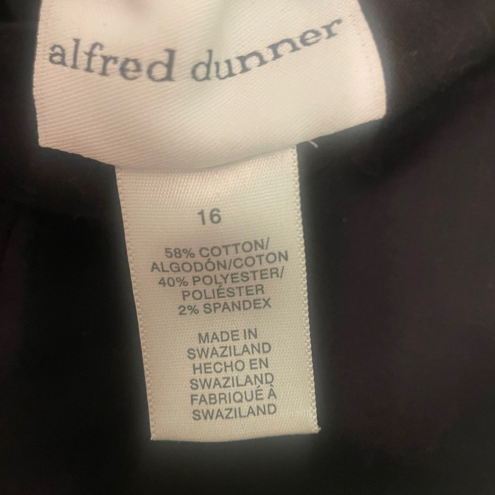 Alfred Dunner Womens 16 Pants, Pull On/ Back Elastic Waistband - Picture 4 of 16